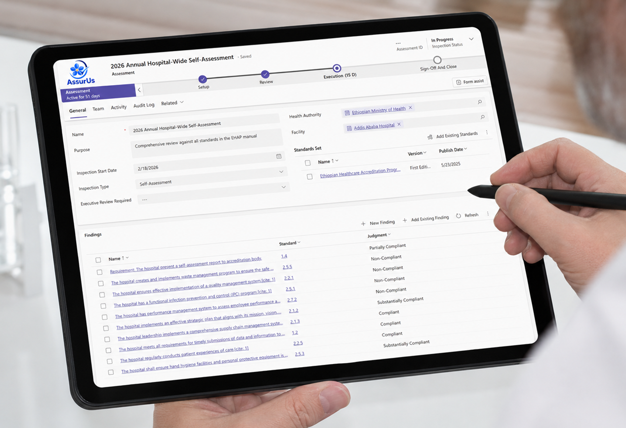 AssurUs Self-Assessment application